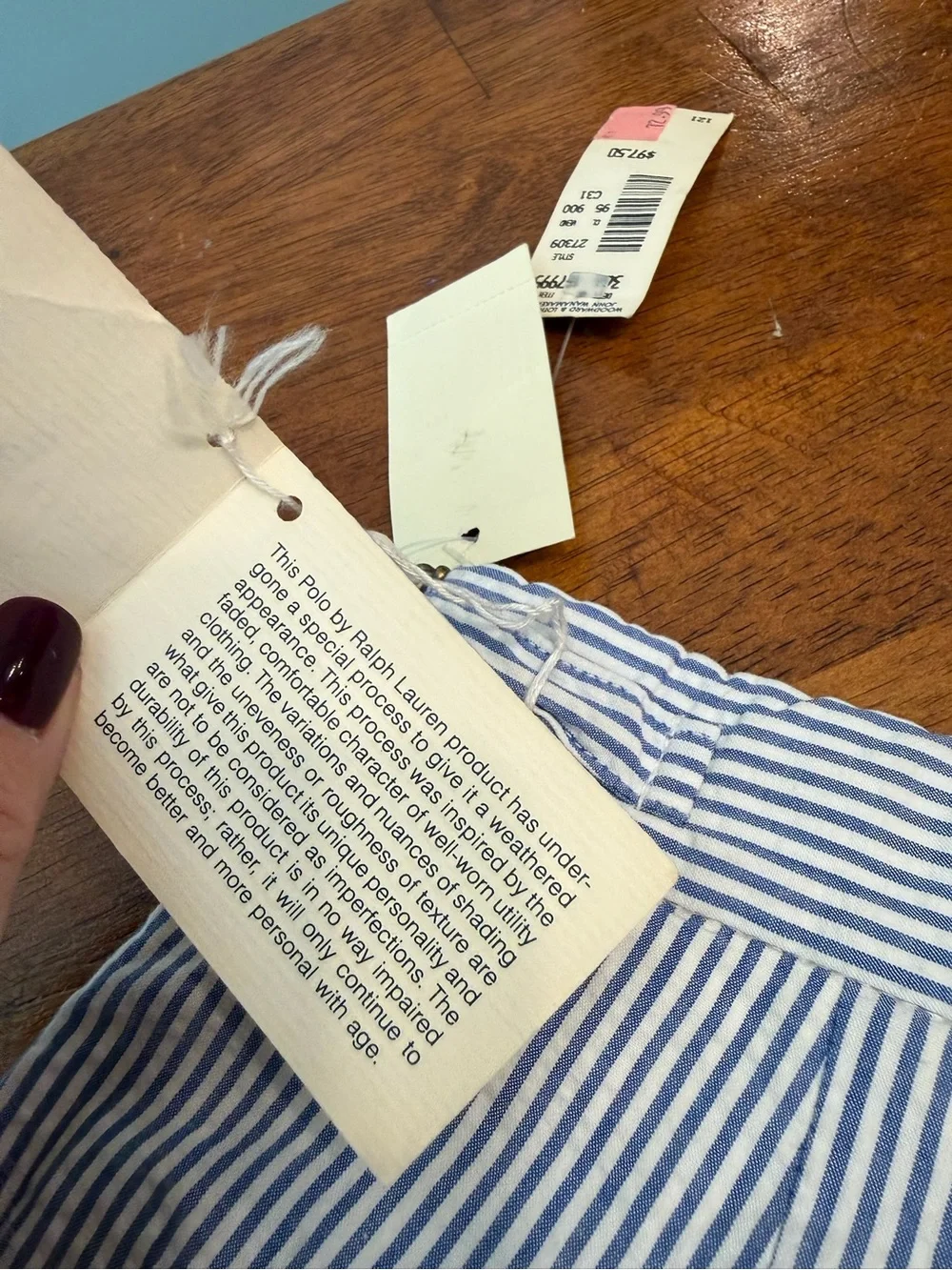 Ralph Lauren lightweight striped